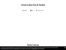Tablet Screenshot of greatlakesinnandsuites.com